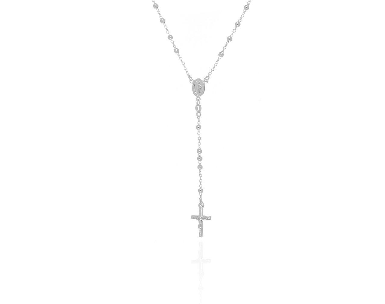 COLLANA ROSARIO CLASSICA - Argento 925 Realizzata a Mano