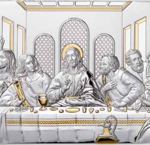 Ultima Cena Argento e Oro - Lavorata a mano