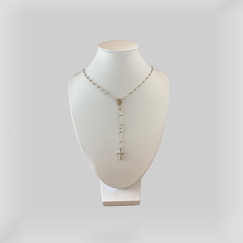 COLLANA ROSARIO CLASSICA - Argento 925 Realizzata a Mano
