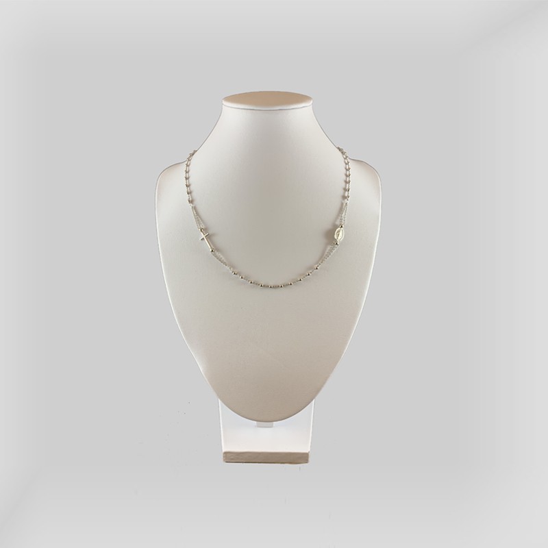 COLLANA ROSARIO - Argento 925 - Lavorata a mano