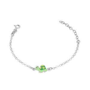 Bracciale tartaruga argento 925 e smalto