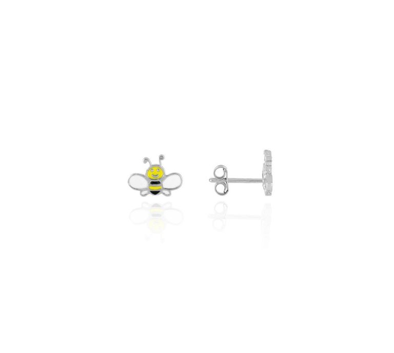Orecchini apetta argento 925 e smalto