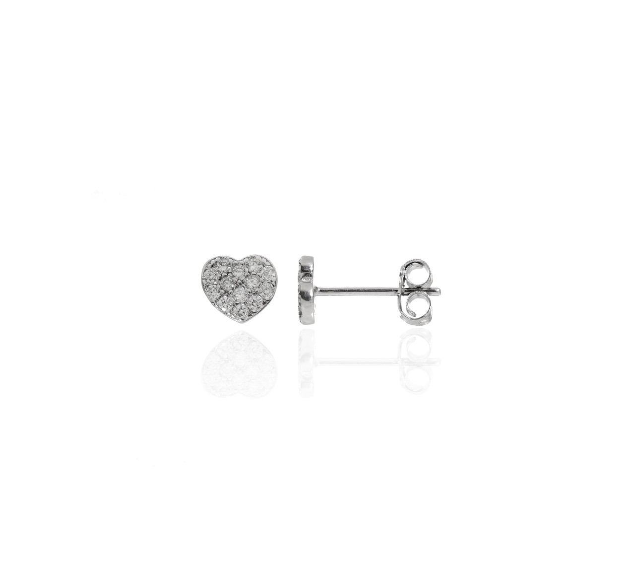 Orecchini cuore argento 925
