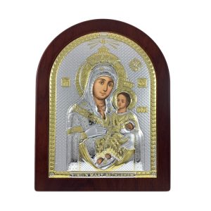 Vergine di Betlemme Argento/oro e Radica Noce