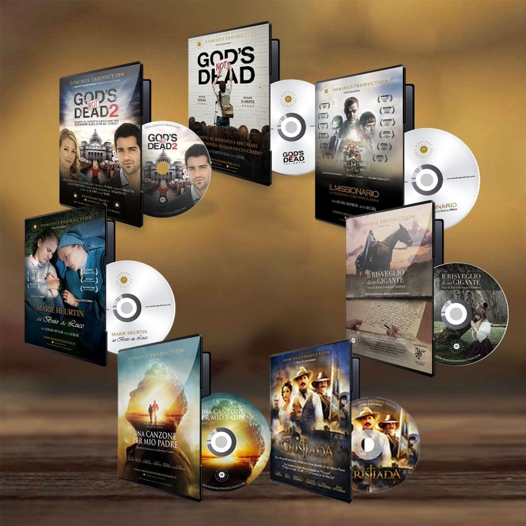 Pacchetto primi 7 film Dominus in DVD + SCHEDE DIDATTICHE