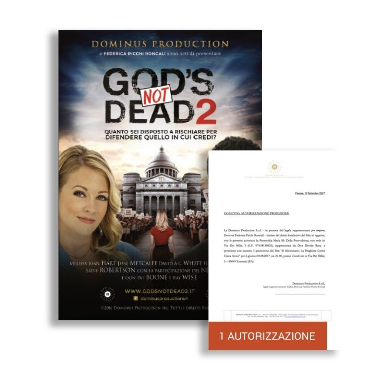 GOD'S NOT DEAD 2 - Pacchetto solo Autorizzazione
