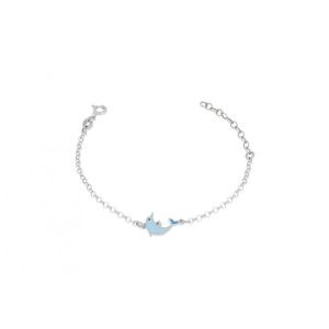 Bracciale delfino argento 925 e smalto