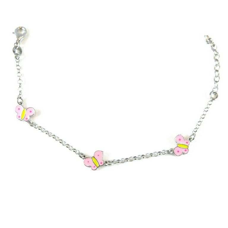 Bracciale farfalla argento 925 e smalto