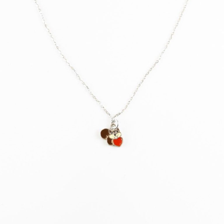Collana Scoiattolo argento 925 e smalto