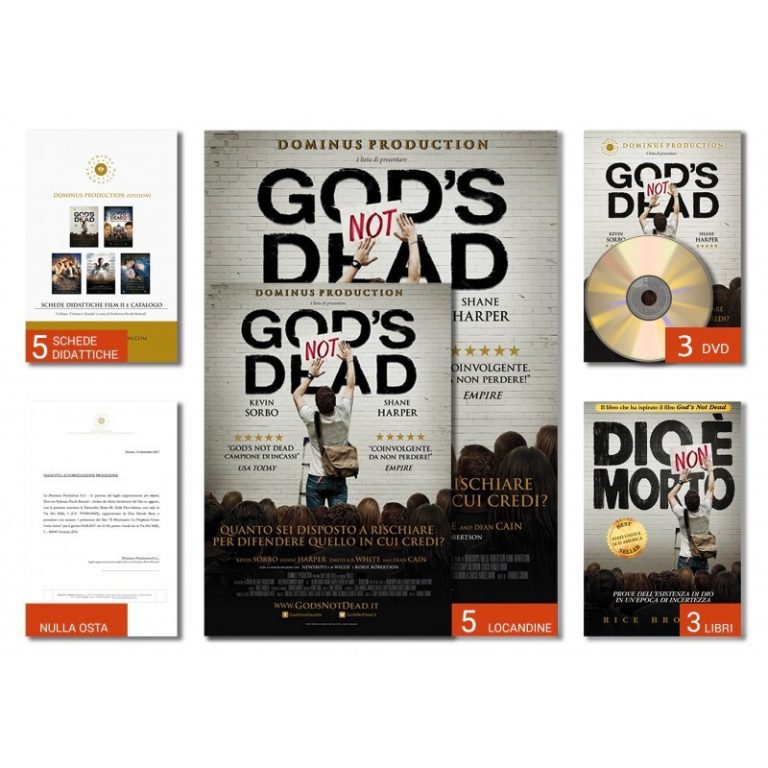 GOD'S NOT DEAD - PACCHETTO PROIEZIONE 1 AUTORIZZAZIONE + LIBRI/DVD + SCHEDE DIDATTICHE
