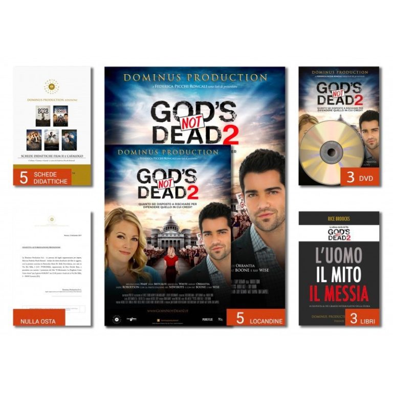 GOD'S NOT DEAD 2 - PACCHETTO PROIEZIONE 1 AUTORIZZAZIONE + LIBRI/DVD + SCHEDE DIDATTICHE