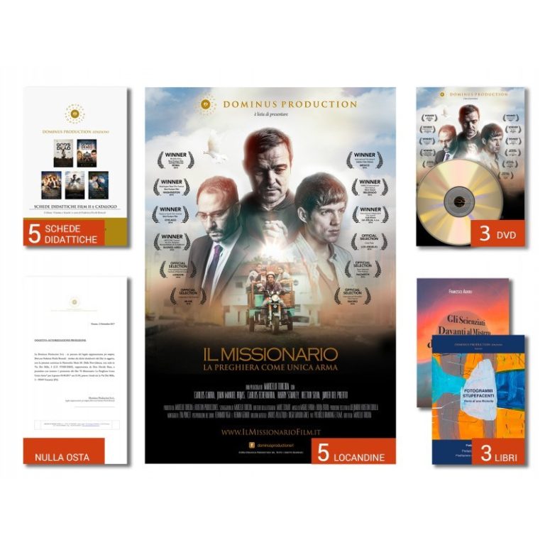 IL MISSIONARIO - PACCHETTO PROIEZIONE 1 AUTORIZZAZIONE + LIBRI/DVD + SCHEDE DIDATTICHE