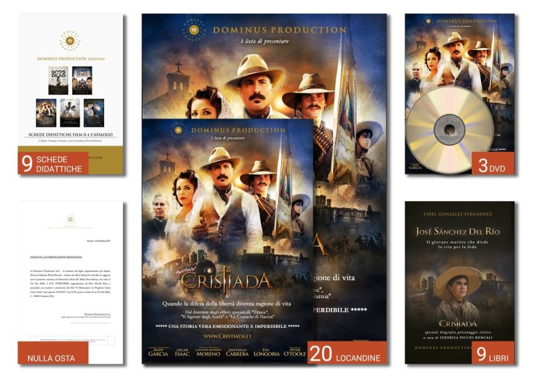 CRISTIADA - PACCHETTO PROIEZIONE 5 AUTORIZZAZIONI + LIBRI/DVD + SCHEDE DIDATTICHE