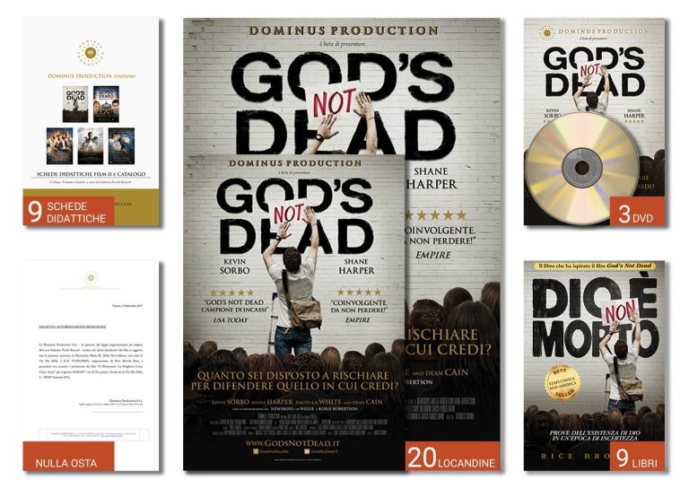 God's not dead - PACCHETTO PROIEZIONE 5 AUTORIZZAZIONI + LIBRI/DVD + SCHEDE DIDATTICHE