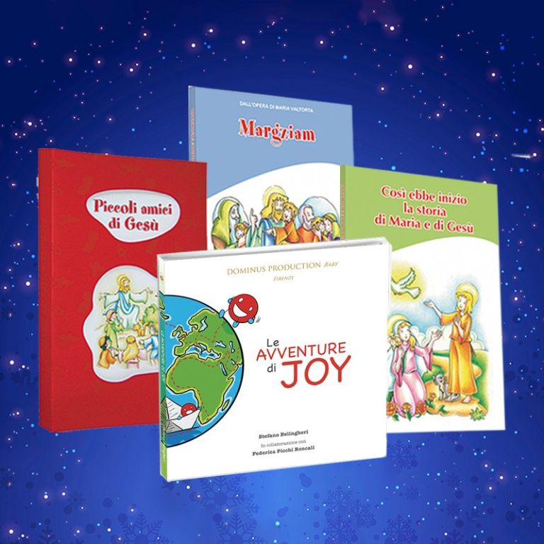 PACCHETTO BIMBI:  JOY - PICCOLI AMICI DI GESÙ - MARGZIAM - COSI' EBBE INIZIO LA STORIA DI MARIA E DI GESÙ